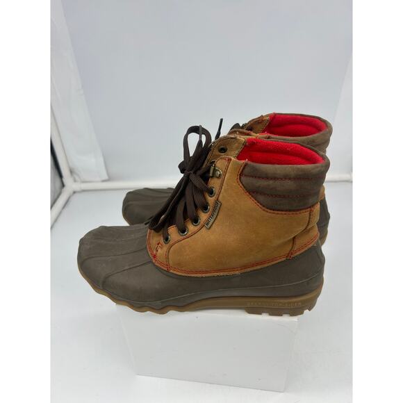 Sperry Top-Sider Mens Avenue Duck Boots tan/brown Size 7.5M rain garden water - Picture 2 of 9